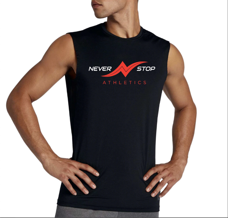 Men's Black Short Sleeve Training Shirt